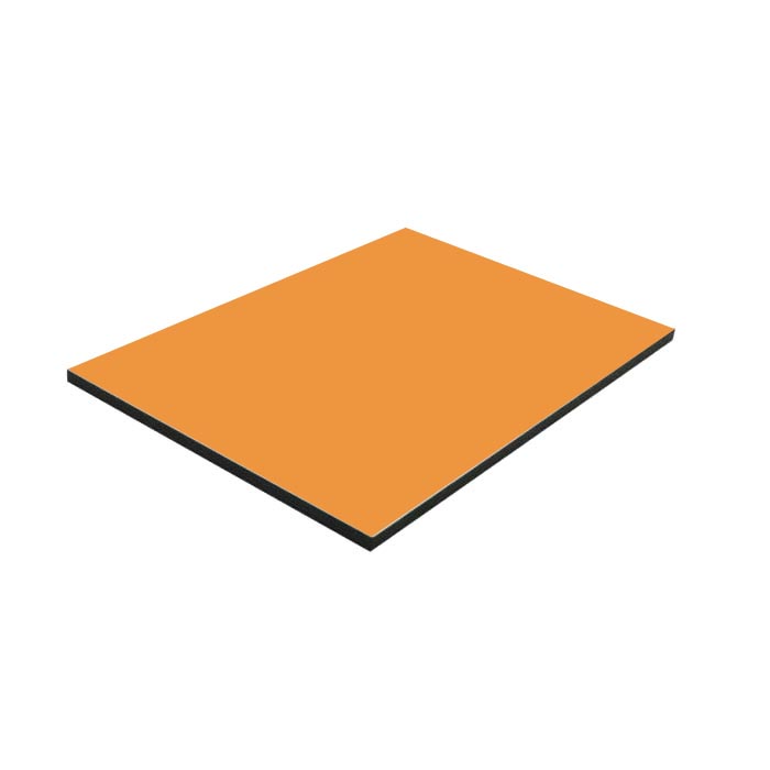 Próbka blat HPL 10 mm 0011 pomarańcz 100x100 mm