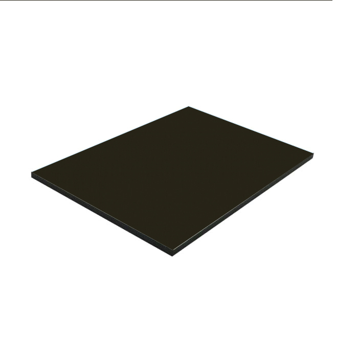 Próbka blat HPL 12 mm czarny satyna antyfinger N110 TCH czarny rdzeń 100x100 mm